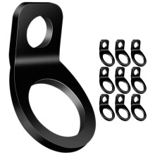 Tie Down Anchor Hooks Black 10 pcs
