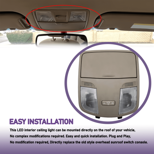 Dome Map LED Reading Light for Hyundai Elantra AD 2