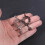 Spider Web Belly Button Ring Red Crystal 14G 4