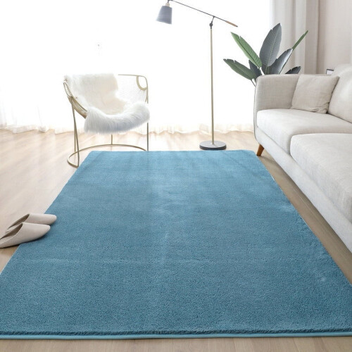 European solid color living room rug thickened washable