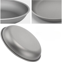 Titanium Plate Dish Outdoor Camping Tableware Large