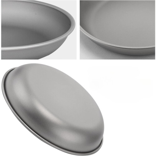 Titanium Plate Dish Outdoor Camping Tableware Large