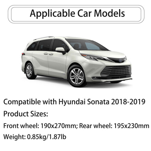 Hyundai Sonata 2018–2019 Mud Guards Front Rear 4-Piece 1