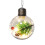 Light-Up Shatterproof Transparent Christmas Balls White 8cm 3
