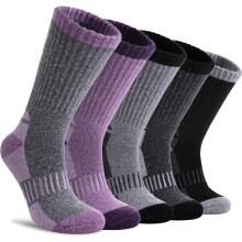 Women's Merino Wool Hiking Socks Thermal Crew Warm Winter