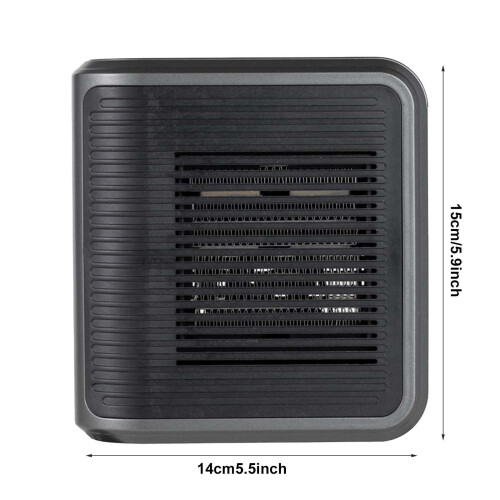 Ceramic Space Heater 800W with Adjustable Thermostat and 2
