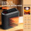 Ceramic Space Heater 800W with Adjustable Thermostat and 7