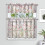 Pink Branches Kitchen Curtain Valance Set 36 inch 2