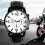 Men's Analog Quartz Watch with Numeral Dial and Red 3