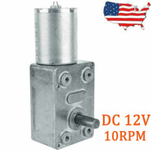 DC 12V Turbo Worm Geared Motor 10RPM High Torque