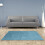 European solid color living room rug thickened washable 4