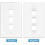 10Gbps Ethernet Wall Plate CAT6A 1-Port RJ45 2 Pack 5