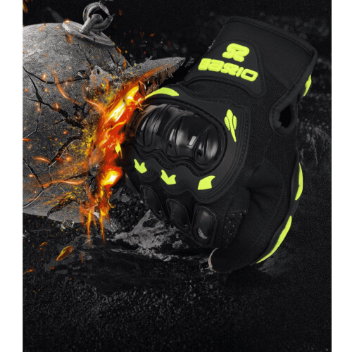 Men's Motorcycle Gloves Full Finger Hard Knuckle Rainproof 2