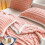 Soft Fleece Bubble Blanket Double-Sided Pink 1pc 4