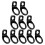 Tie Down Anchor Hooks Black 10 pcs 3