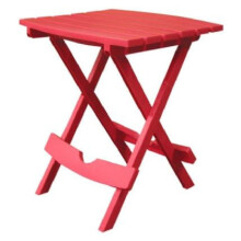 Quik Fold Side Table Cherry Red 19.75 x 15.25 x 17.375 in