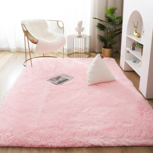 LELINTA Ultra Soft Indoor Area Rug – Fluffy, White,