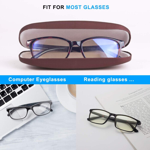 Hard Shell Eyeglasses Case with Soft Lining Unisex 1 Pack 2