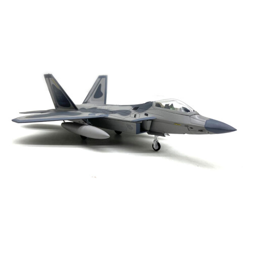 F-22 Fighter Jet Model Alloy ABS Plastic 1:100 1