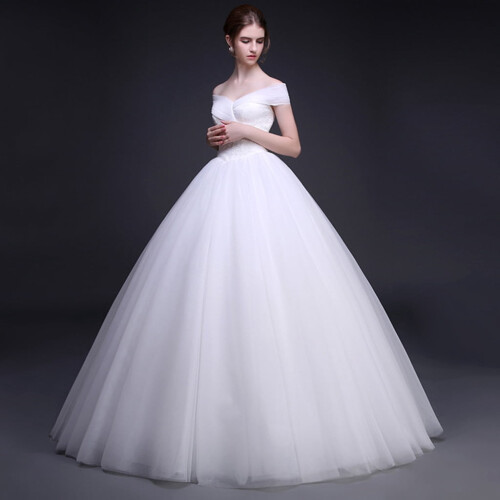 Women's White A-Line Two-Layer Petticoat with Elastic Waist 1