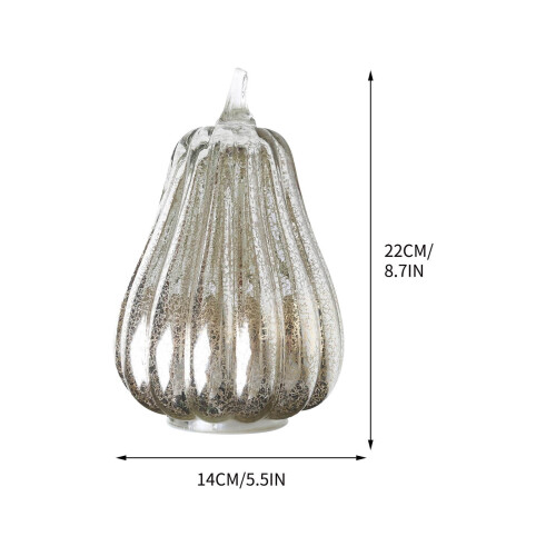 Glass Pumpkin Light Battery-Powered Fall Decor 2