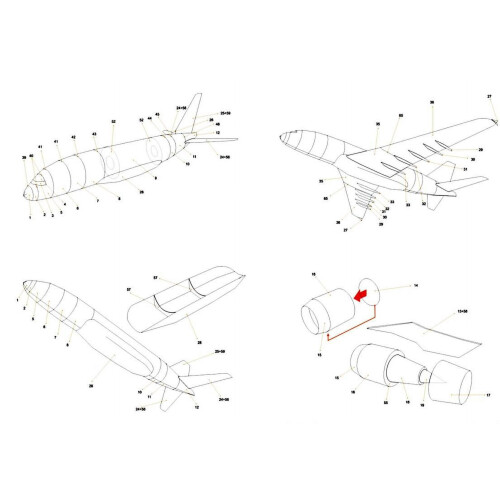A380 German Lufthansa Paper Model Kit for Collectors 2