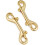 Double Sided Lobster Clasp Golden Brass Bag Hook 2 pcs 1