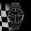 Men's Analog Quartz Watch with Numeral Dial and Red 6