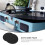 Gramophone Record Mat Turntable Platter Black 2 Pieces 7