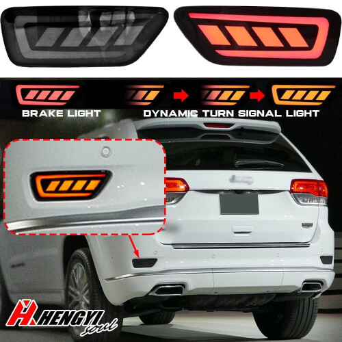 LED Rear Bumper Reflectors for Jeep Grand Cherokee Compass