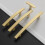 Brushed Gold Cabinet Pulls 5 inch 10 Pack 2