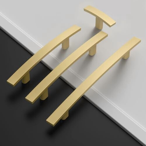 Brushed Gold Cabinet Pulls 5 inch 10 Pack 1