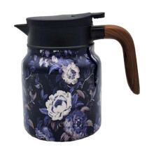 Stainless Steel Teapot with Infuser 34 oz Vintage Floral