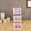 Wood Triple Photo Frame Pink Wall Display 1 Set 1