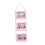 Wood Triple Photo Frame Pink Wall Display 1 Set 3