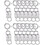Magnetic Necklace Clasps Silver 10 pcs 1