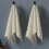 Beige Cotton Hand Towels Terry Striped 2-Pack 2