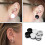 Acrylic Flared Ear Plug Tunnel Set Mushroom Shape 6 Pcs 2