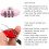 Heart Padlock Metal Mini Code Lock 4 Pcs Mix Color 7