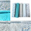 Cotton Patchwork Fabric Bundle Blue Series 50x50cm 1