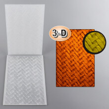 3D Embossing Folders Clear Plastic 6.3 x 4.5 Inch