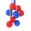 Ladder Ball Toss Game Set with Storage Bag Red and Blue 6