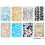 Texture Stencils 8 Styles 11.7 x 8.3 Inch for Marble 1