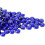 Glass Vase Fillers Blue Flat Beads 4mm 100pcs 1