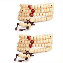 Sandalwood Prayer Bracelet 108 Beads 8mm Black Ebony