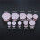 Pink Single Flared Ear Plug Tunnel Natural Stone Mushroom 3