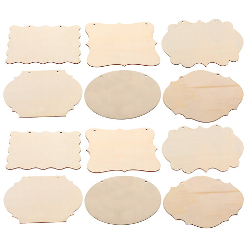 Unfinished Wood Craft Blanks 12 Pieces 1