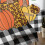 Leopard Pumpkin Sheer Curtains Black White Plaid Voile 5