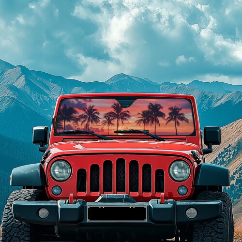 Windshield Sun Shade for Jeep Wrangler JL JLU Gladiator 2