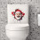 3D Santa Claus Wall Sticker Red Removable Holiday Decor 4